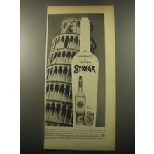 1959 Strega Liqueur Ad - So uniquely Italian Strega