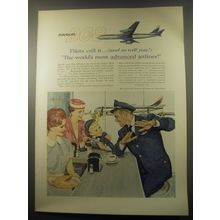 1959 Douglas DC-8 Ad - Pilots call it.. (and so will you!) most advanced