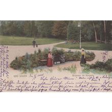 Bad Soden Kurpark Brunnen German 1901 Old Postcard