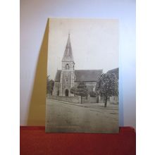 THE CHURCH, HINDON, WILTSHIRE unused antique postcard rp S F Baker dated 1910 =