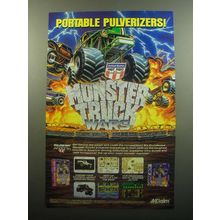 1994 Acclaim Monster Truck Wars video game Advertisement - Portable Pulverizers!