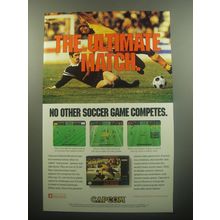 1994 Capcom Soccer Shootout Video Game Advertisement - The Ultimate Match