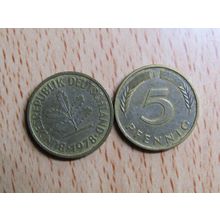 1978f 5 Pfennig Germany Coin
