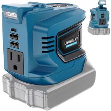 200W Power Inverter for Makita 18V, DC 18V to AC 110-120V Battery Inverter, Port