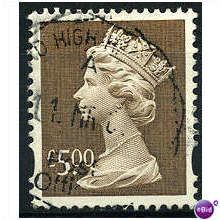 1999 £5.00 Brown High Value Machin Fine Used Y1803