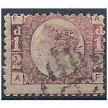 1870 SG48/9 1/2d Rose Plate 11 Fine Used Check Letters "AF".