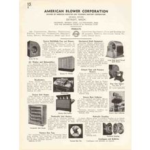 american blower corp 1936 sirocco unit heaters fans vintage catalog
