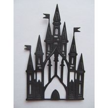 6 x Tattered Lace Die Cuts Enchanted Castle in Black