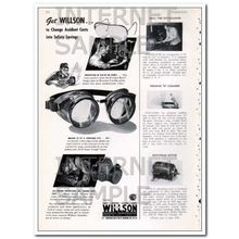 WILLSON PRODUCTS INC 1948 accident costs safety savings vintage ad