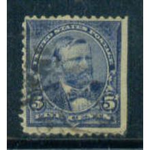 Used 281 5c Ulysses S. Grant Barely Clears M04783
