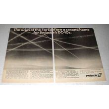 1980 SwissAir Airline Ad - Far East Home for DC-10s