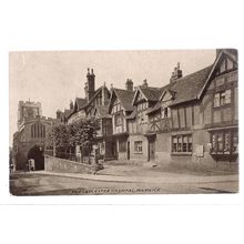 THE LEICESTER HOSPITAL, WARWICK . unused vintage postcard =