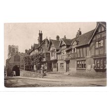 THE LEICESTER HOSPITAL, WARWICK . unused vintage postcard /