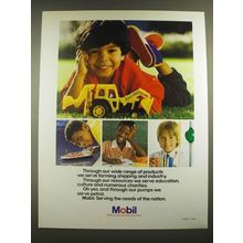 1988 Mobil Oil Ad - Through Our Wide Range of Products
