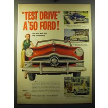 1950 Ford Cars Ad - Test drive a '50 Ford