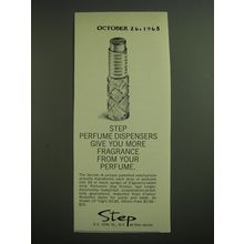 1968 Step Perfume Dispensers Ad - Step Perfume dispensers give you more