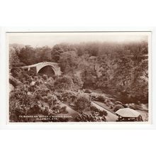 Ye Banks and Braes of Bonnie Doon Alloway Ayr RP Postcard 126