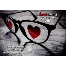 I Love Having You As My Wife - Valentines Greeting Card - 27050