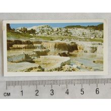 1984 Brooke Bond Features of the World 19 Yellowstone Hot Springs - Wyoming