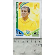 2010 Topps Match Attax World Cup Trading Card - Manager, Carlos Alberto Parreira