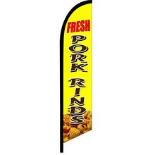 PORK RINDS Advertising Banner Feather Swooper Flutter Flag