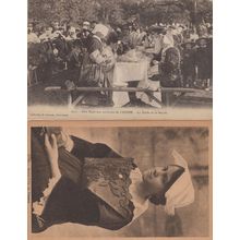 Vannes The Table Of The Bride French Wedding 2x Old Postcard
