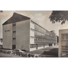 Lycee Rebelais Facade Quest De L'Externat French School Postcard