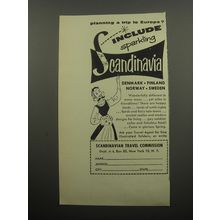 1955 Scandinavian Travel Commission Ad - Planning a trip to Europe?