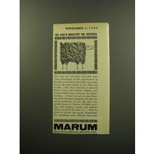 1959 Marum Hosiery Ad - The Marum Horoscope for November
