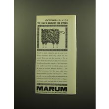 1959 Marum Hosiery Ad - The Marum Horoscope for October