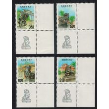 Taiwan Stone Lions 4v Corners 1993 MNH SG#2157-2160
