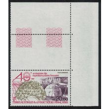 FSAT TAAF 40th Anniversary of French Polar Expeditions Corner 1987 MNH