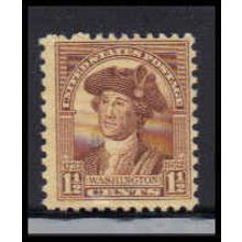 706 1 1/2c George Washington Barely Clears MNH Z0678