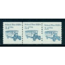 2123 3.4c School Bus Fine MNH Dry Gum PNC 1/3 W0325