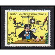 3000f 32c Rube Goldberg's Inventions Fine MNH V2500