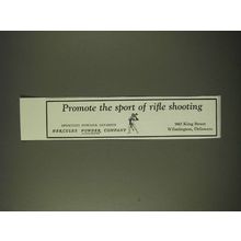 1942 Hercules Powder Company Ad - Promote the sport of rifle shooting