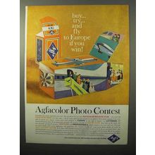 1971 Agfa Film Ad - Buy Try and Fly to Europe