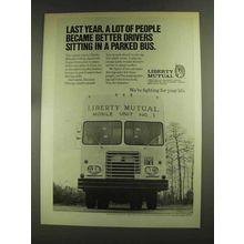 1972 Liberty Mutual Ad - Sitting in a Parked Bus
