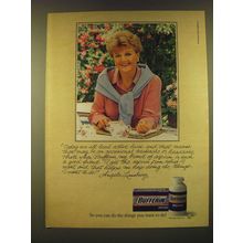 1990 Bufferin Medicine Ad - Angela Lansbury - Today we all lead active lives