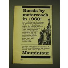 1960 Maupintour Travel Ad - Russia by motorcoach in 1960