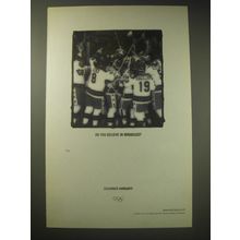 2002 International Olympic Committee Ad - Do you believe in miracles?