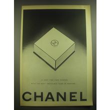 1945 Chanel Face Powder Ad - very fine face powder with the most treasured name