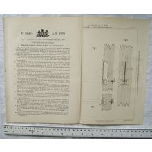 1894 Patent No. 19,424 siginal for guards open carriage doors, Vogeler, Cologne