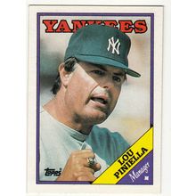 1988 Topps baseball rookie card 44 Lou Piniella