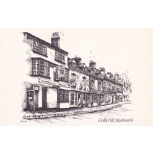 Clarenden Arms Pub Castle Hill Kenilworth Warks Artist Postcard