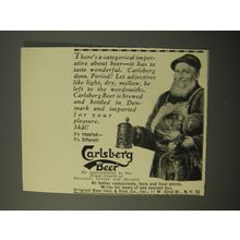 1954 Carlsberg Beer Ad - There's a categorical imperative about beer