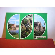 multiview, WORCESTER unused postcard by Colourmaster #