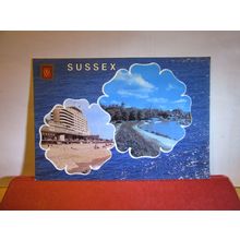 multiview, SUSSEX county . unused postcard 2 views #