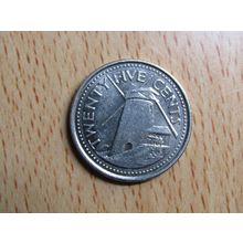 Barbados 2008 25 Cents Coin