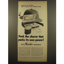 1961 Norelco Sportsman Shaver Ad - Come out of the bush with a rotary blade
